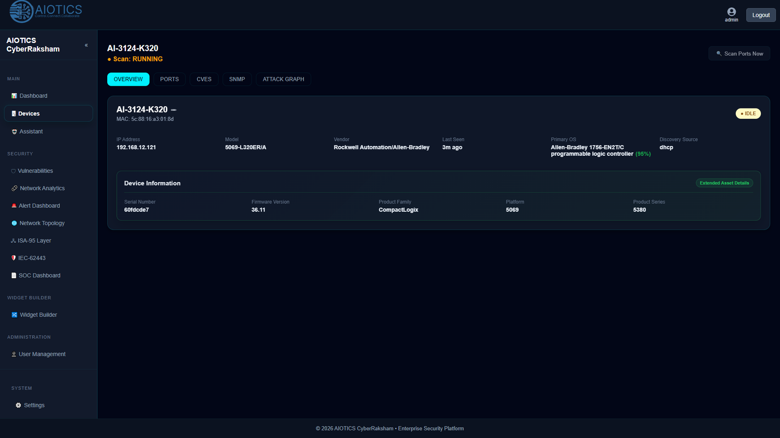 CyberRaksham PLC Detailed SBOM View